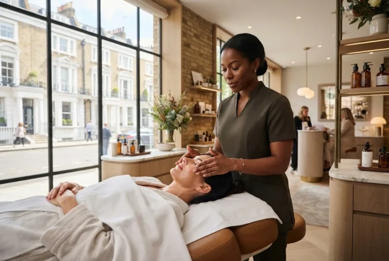 London Beauty: Trends, Treatments & Beauty Culture London beauty scene featuring modern skincare and professional beauty treatments