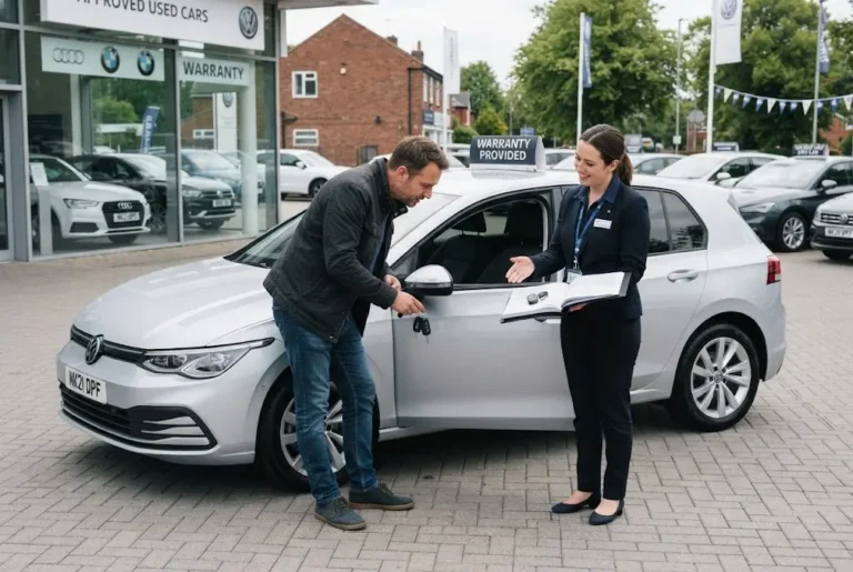 Used Cars: How to Buy a Second-Hand Vehicle Wisely Used cars being inspected before a second-hand vehicle purchase